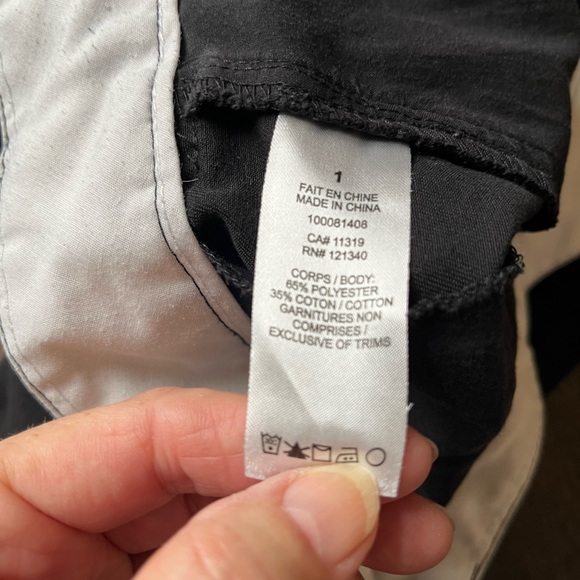 Women’s Garage black cargo trouser skater grunge goth uniform pants. Size 1 - Picture 9 of 16